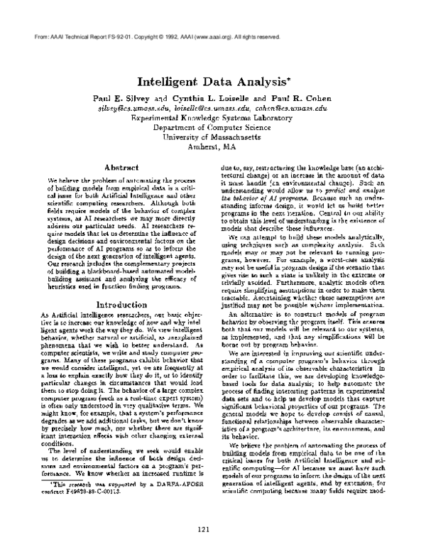 (PDF) Intelligent Data Analysis