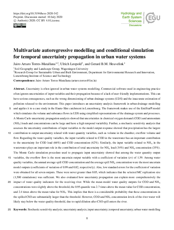 (PDF) Multivariate autoregressive modelling and conditional simulation ...