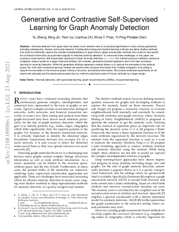 (PDF) Generative and Contrastive Self-Supervised Learning for Graph ...