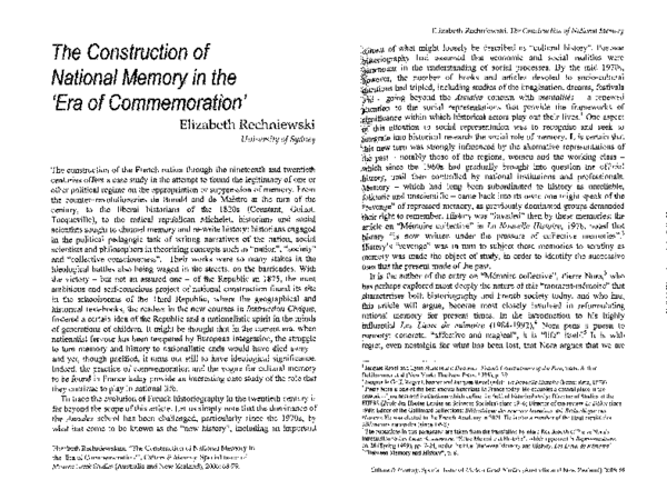 (PDF) The Construction of National Memory in the 'Era of Commemoration