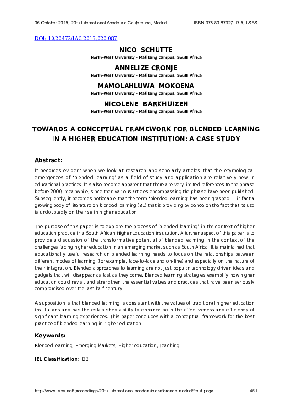 BLENDED LEARNING IN HIGHER EDUCATION FRAMEWORK PRINCIPLES AND GUIDELINES JOSSEY BASS visual data 2