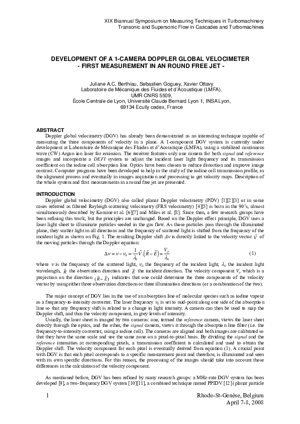 (PDF) XIX Biannual Symposium on Measuring Techniques in Turbomachinery ...