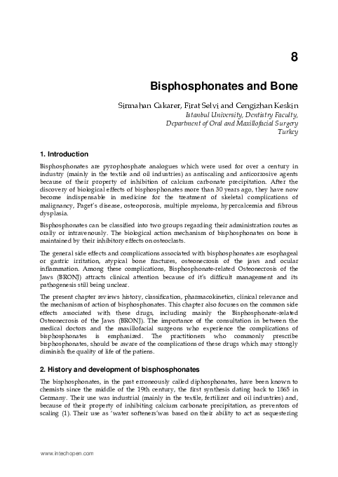 (PDF) 8 Bisphosphonates and Bone
