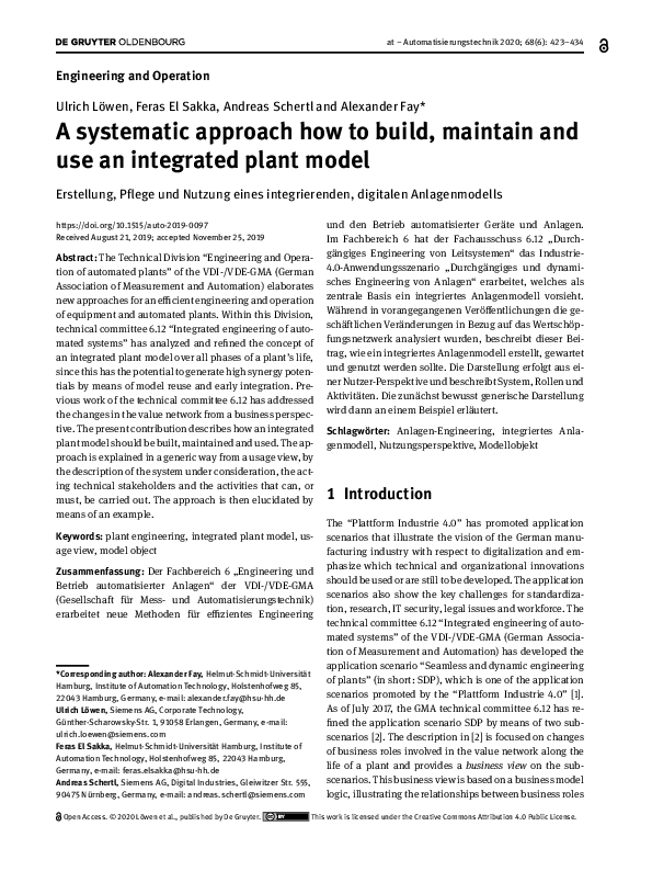 (PDF) A systematic approach how to build, maintain and use an ...