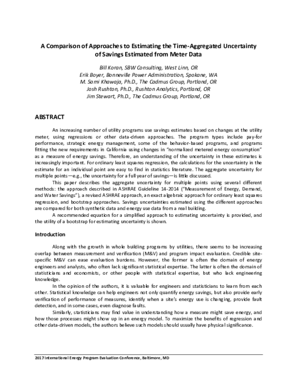(PDF) A Comparison of Approaches to Estimating the Time-Aggregated ...