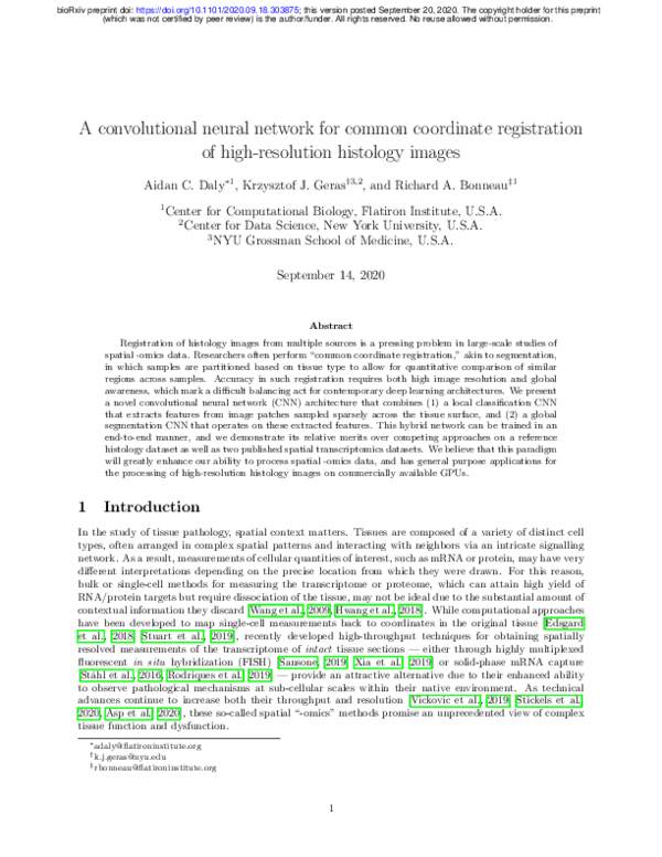 (PDF) A convolutional neural network for common coordinate registration ...