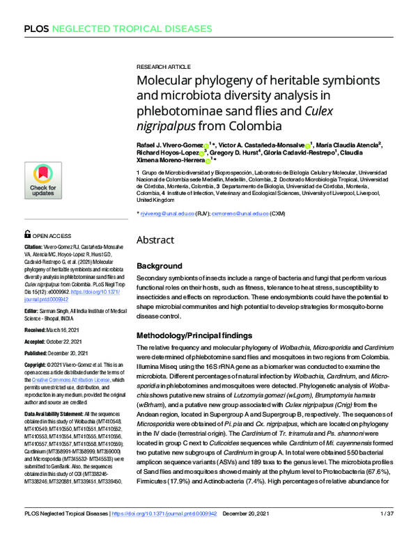 (PDF) Molecular phylogeny of heritable symbionts and microbiota ...