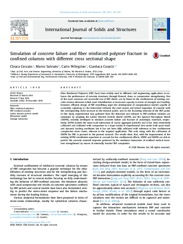 (PDF) Simulation of concrete failure and fiber reinforced polymer ...