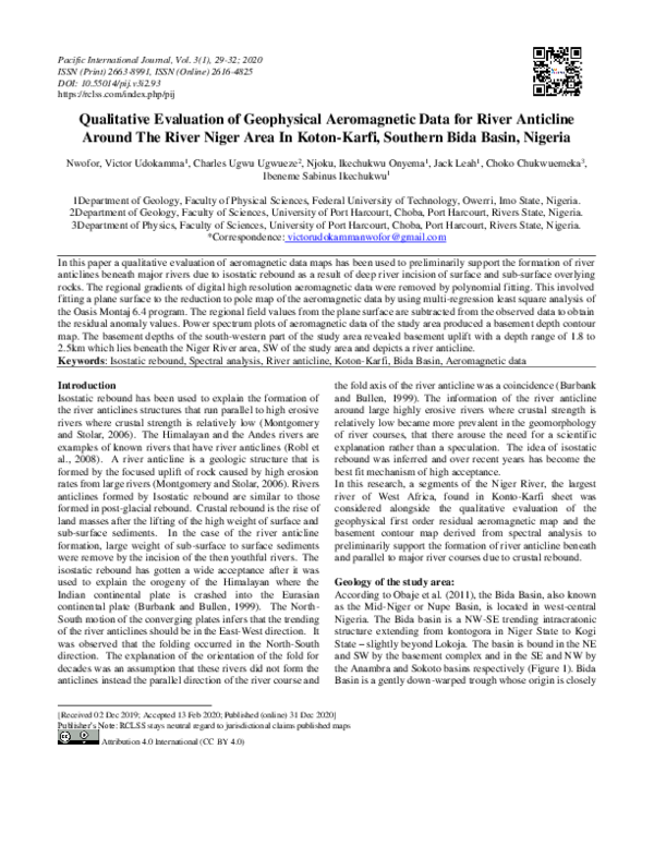 (PDF) Qualitative Evaluation of Geophysical Aeromagnetic Data for River ...