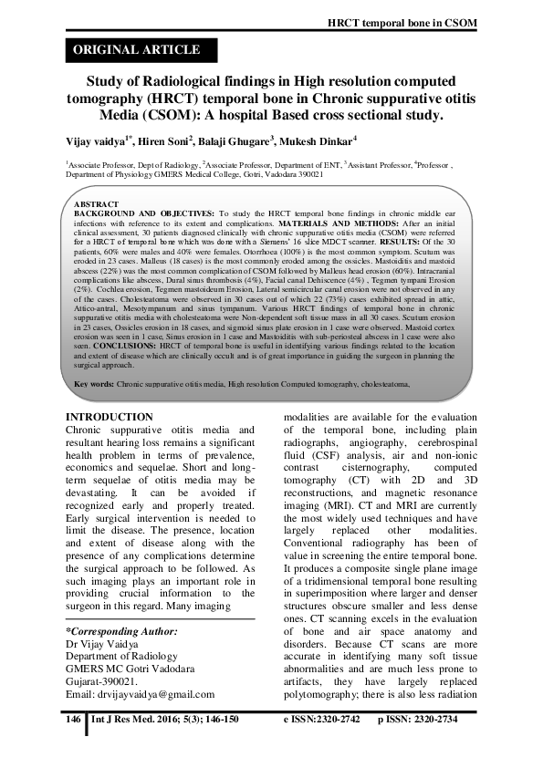 (PDF) Study of Radiological findings in High resolution computed ...