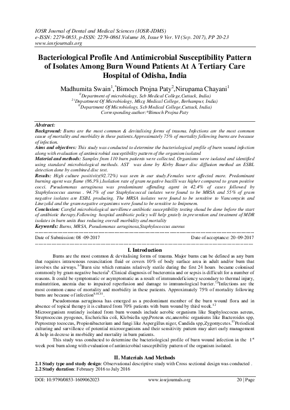 (PDF) Bacteriological Profile And Antimicrobial Susceptibility Pattern ...