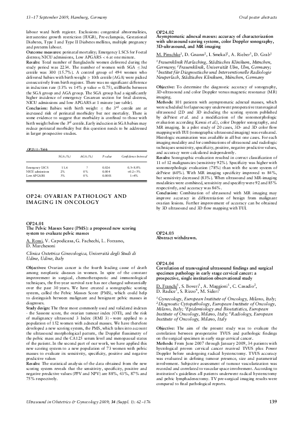 (PDF) OP24.01: The Pelvic Masses Score (PMS): a proposed new scoring ...