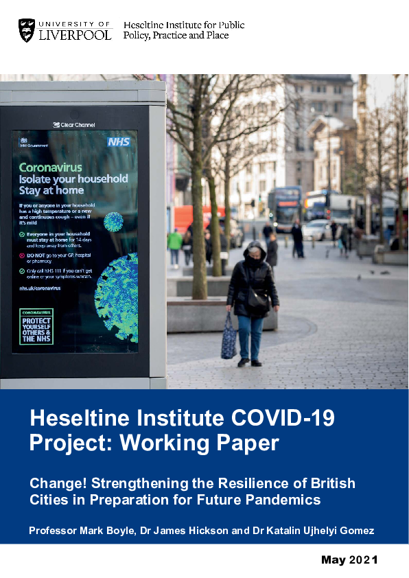(PDF) Change! Strengthening the Resilience of British Cities in ...