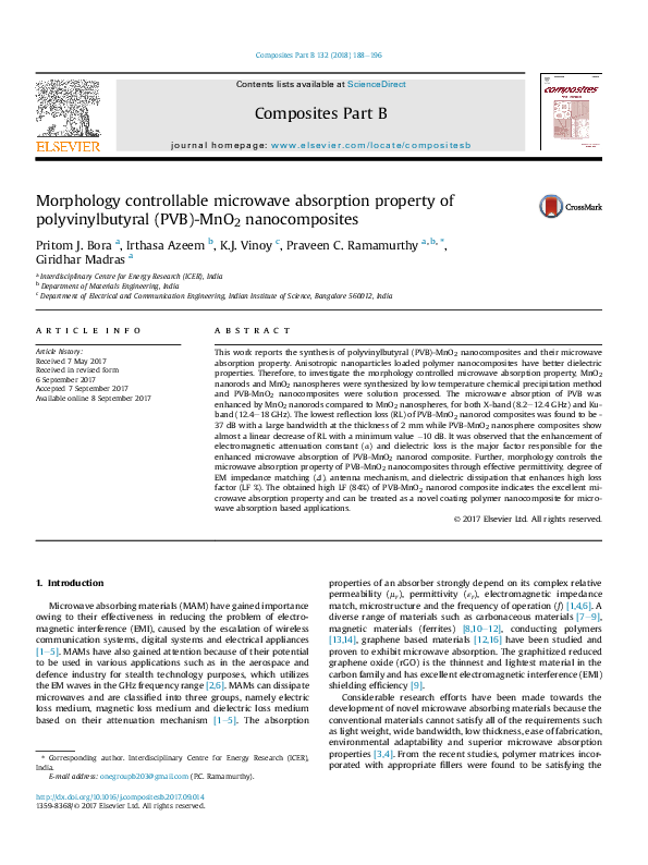 (PDF) Morphology controllable microwave absorption property of ...