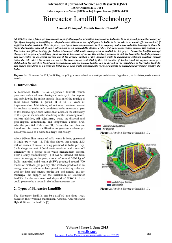 (PDF) Bioreactor Landfill Technology