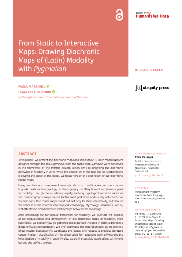 (PDF) From Static to Interactive Maps: Drawing Diachronic Maps of ...