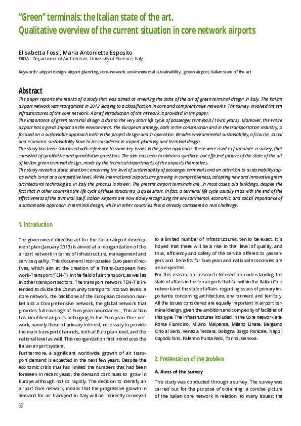 (PDF) “Green” terminals: the Italian state of the art. Qualitative ...
