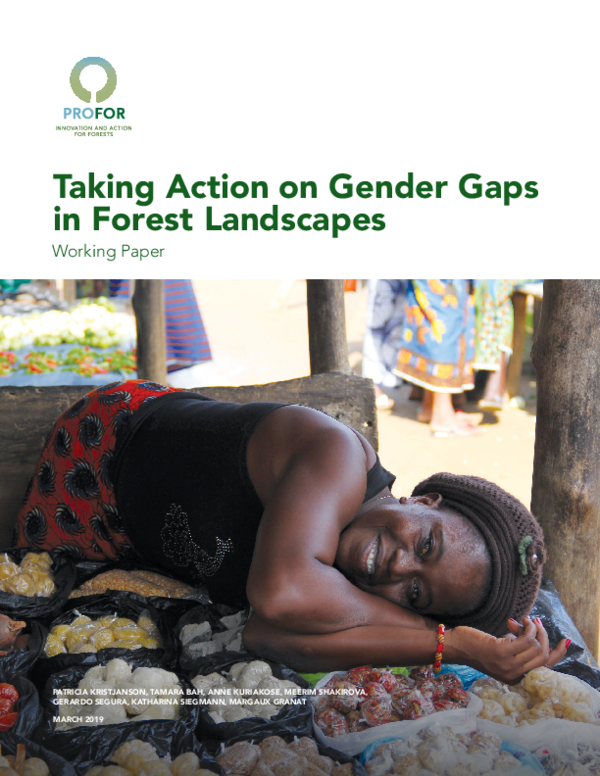 (PDF) Taking Action on Gender Gaps in Forest Landscapes