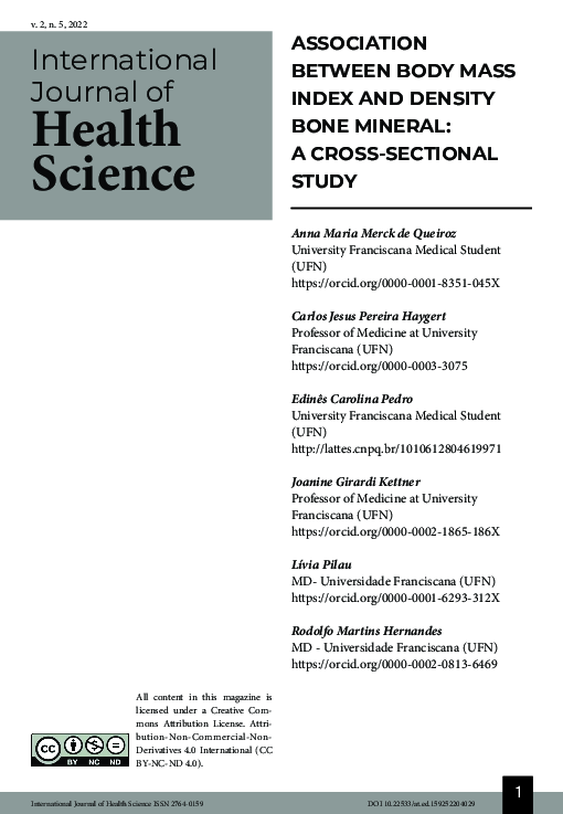 (PDF) ASSOCIATION BETWEEN BODY MASS INDEX AND DENSITY BONE MINERAL - A ...