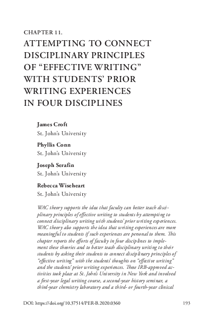 (PDF) Chapter 11. Attempting to Connect Disciplinary Principles of ...