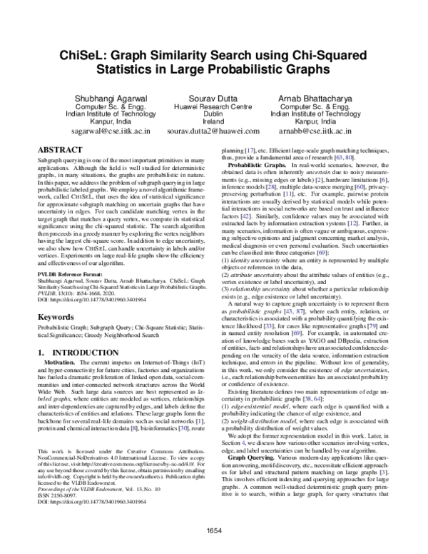 (PDF) ChiSeL: Graph Similarity Search using Chi-Squared Statistics in ...