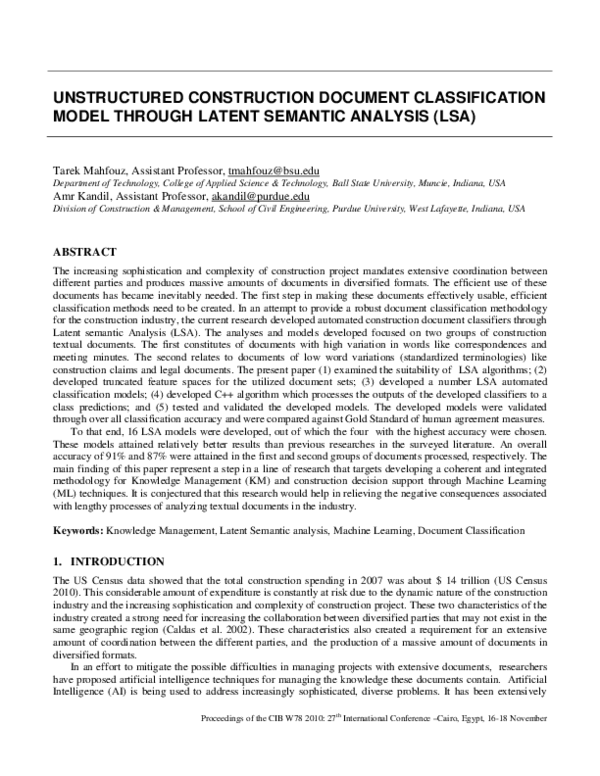 (PDF) Capturing Implicit Structures in Unstructured Content of ...