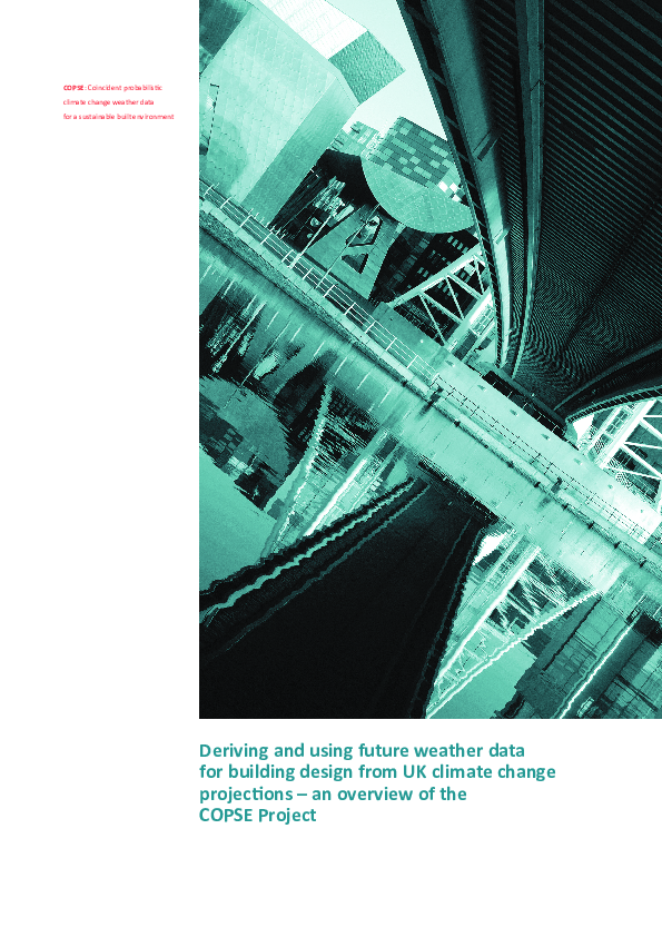 (PDF) Deriving and using future weather data for building design from ...