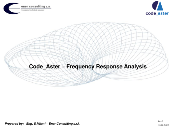 (PDF) Frequency Response Analysis Code Aster