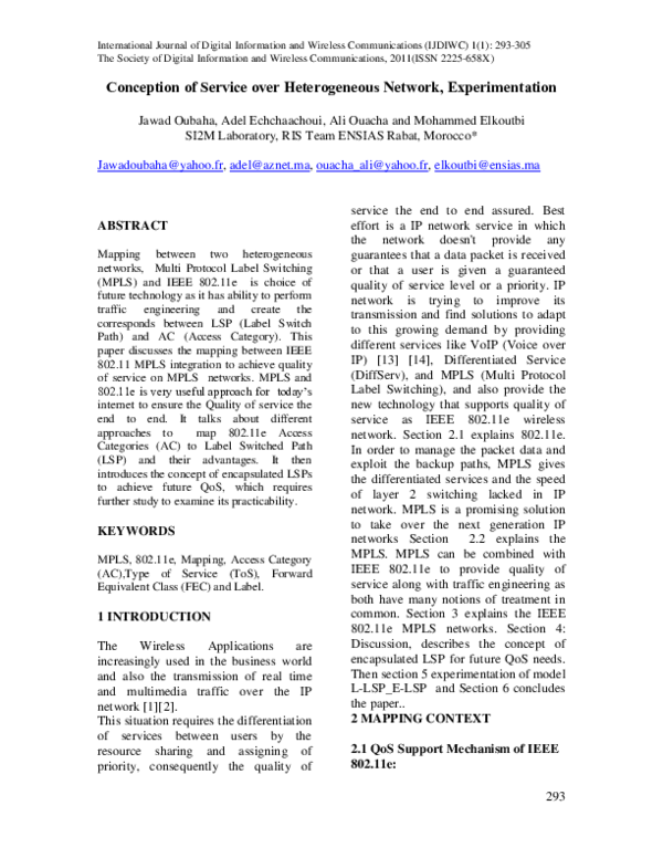 (PDF) networks, Multi Protocol Label Switching