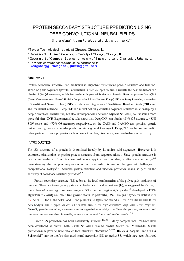 (PDF) Protein secondary structure prediction using a fully complex ...