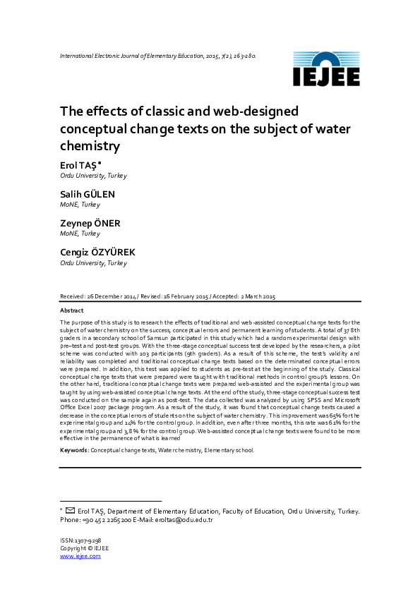 (PDF) The effects of classic and web-designed conceptual change texts ...