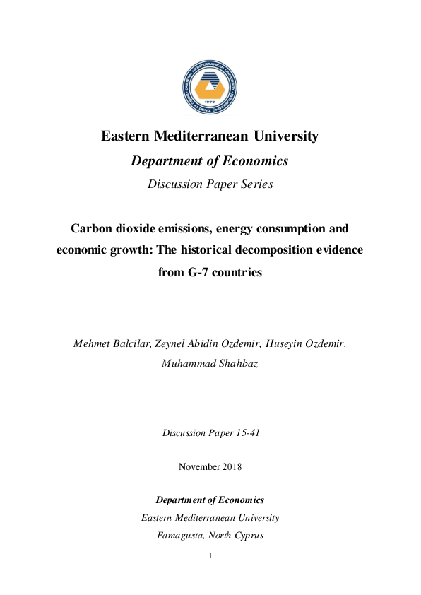 (PDF) Carbon dioxide emissions, energy consumption and economic growth ...