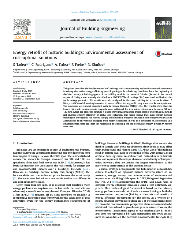 (PDF) Energy retrofit of historic buildings: Environmental assessment ...