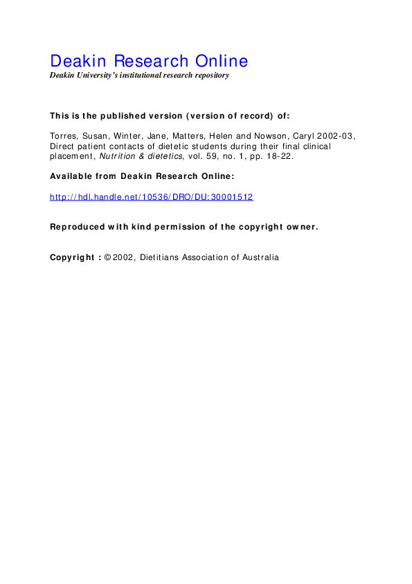 (PDF) Deakin Research Online Deakin University’s institutional research ...