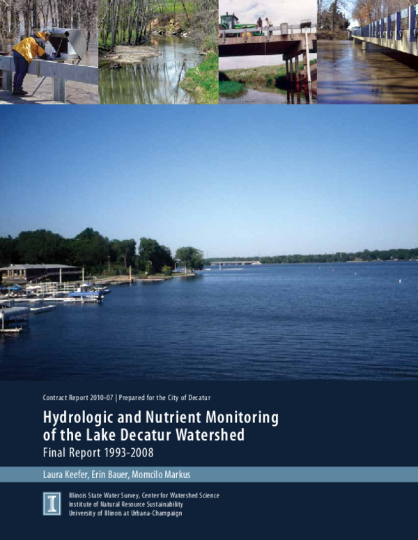 (PDF) Hydrologic and Nutrient Monitoring of the Lake Decatur Watershed ...