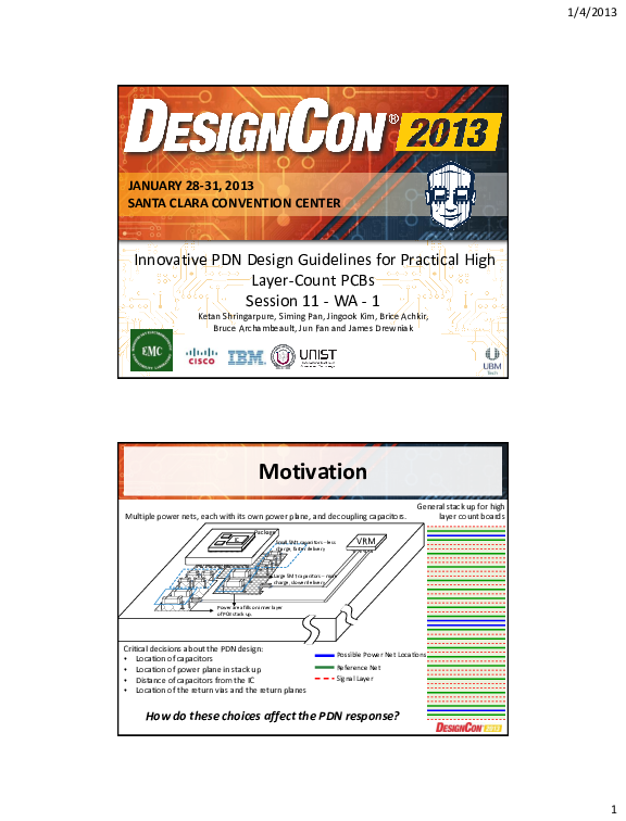 (PDF) Innovative PDN Design Guidelines for Practical High Layer-Count ...