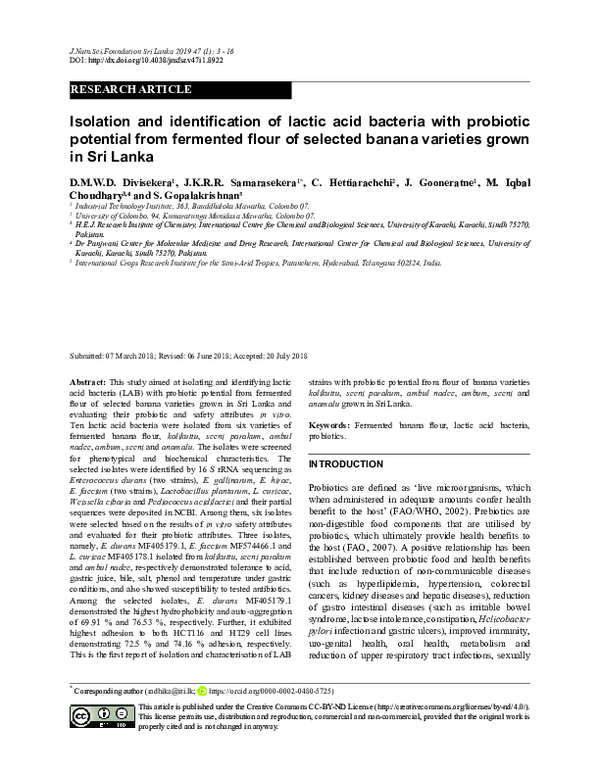 (PDF) Isolation and identification of lactic acid bacteria with ...