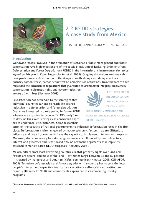 (PDF) 2.2 rEDD strategies: a case study from Mexico