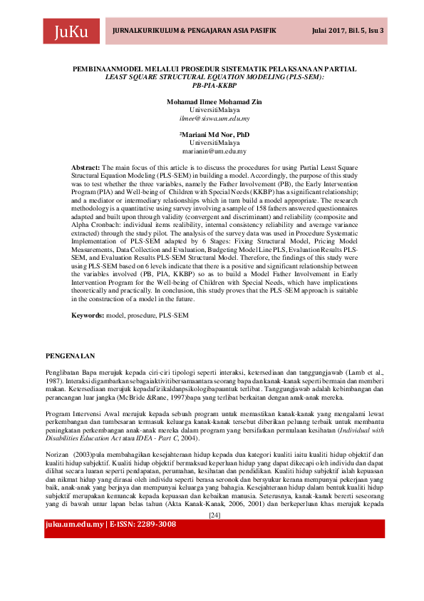 (PDF) Pembinaanmodel Melalui Prosedur Sistematik Pelaksanaan Partial