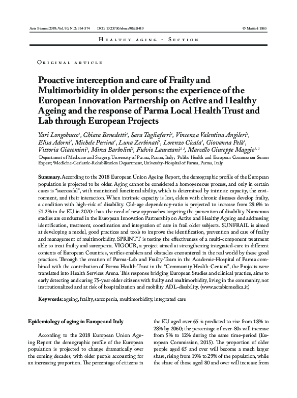 (PDF) Proactive interception and care of Frailty and Multimorbidity in ...