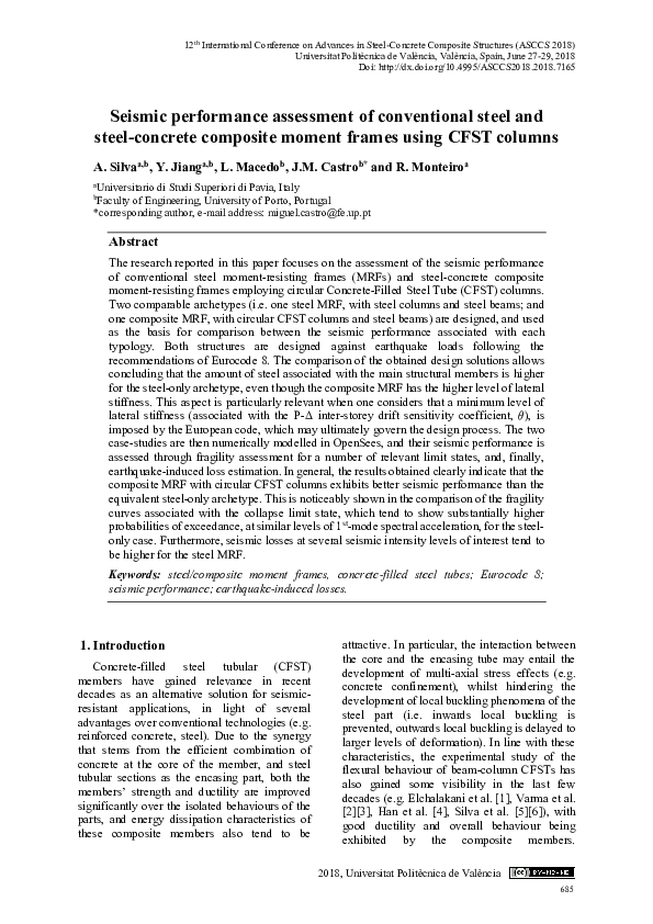 (PDF) Seismic performance assessment of conventional steel and steel ...