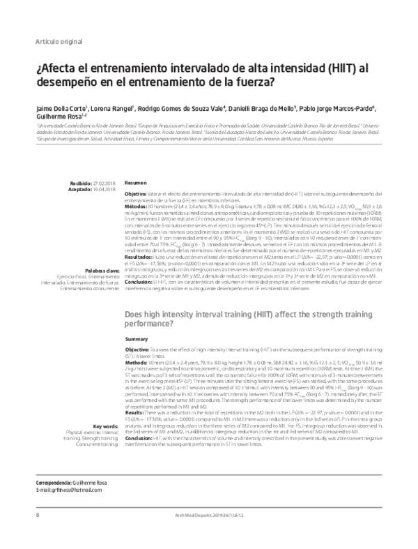 (PDF) Does high intensity interval training ( HIIT ) affect strength ...