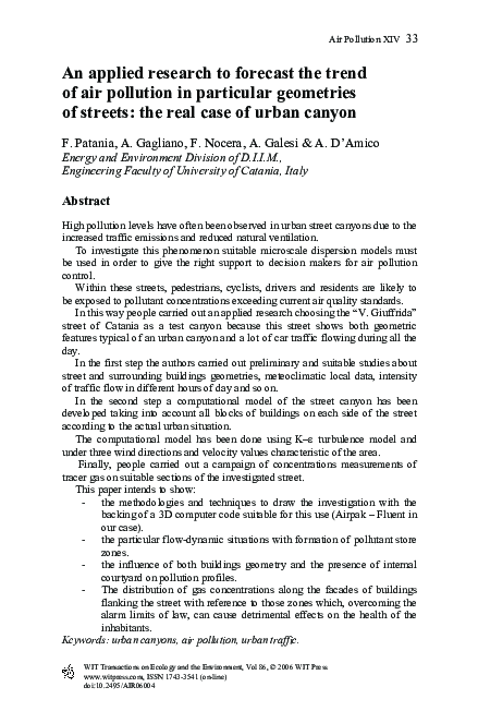 (PDF) An applied research to forecast the trend of air pollution in ...