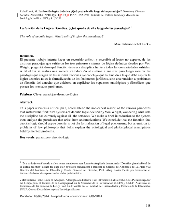  PDF The Role Of Deontic Logic What s Left Of It After The Paradoxes