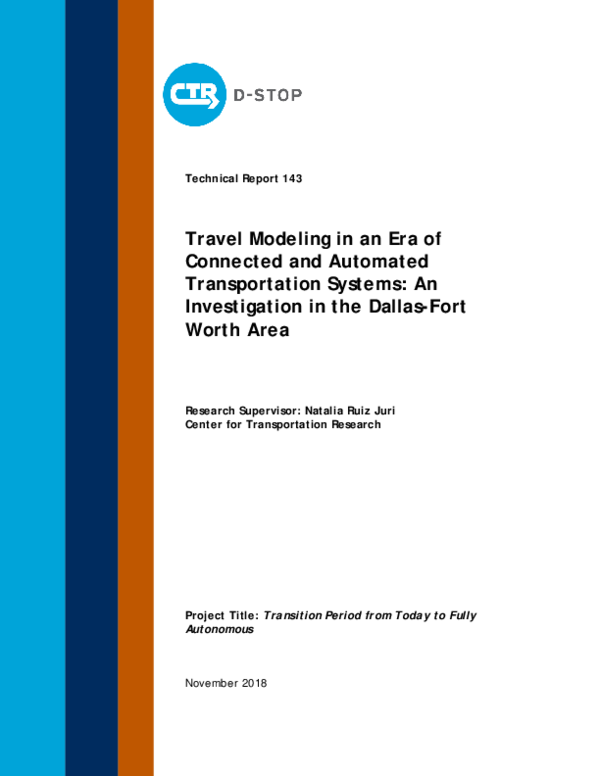 (PDF) Travel Modeling in an Era of Connected and Automated ...