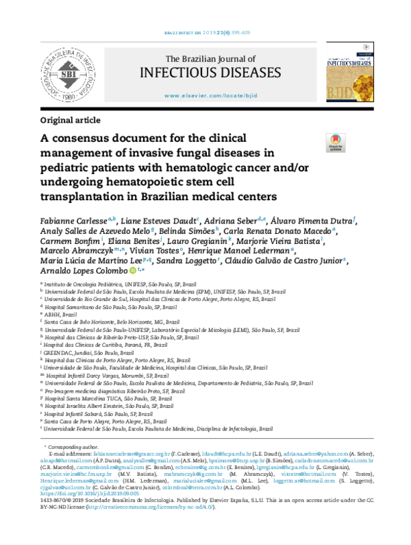 (PDF) A consensus document for the clinical management of invasive ...