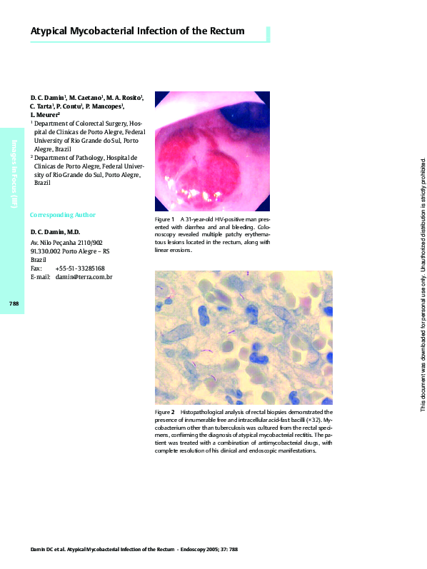 (PDF) Atypical Mycobacterial Infection of the Rectum