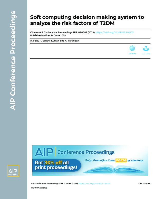 (PDF) Soft computing decision making system to analyze the risk factors ...