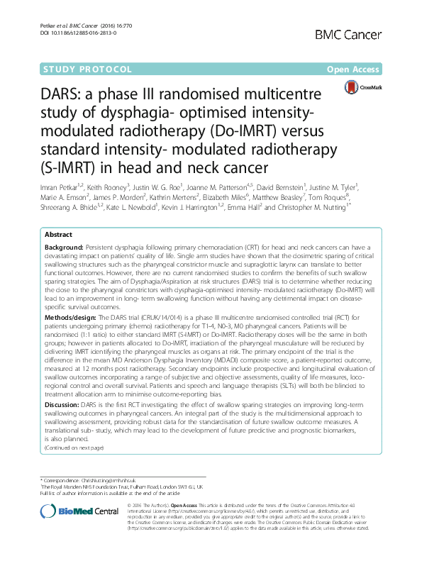 (PDF) DARS: a phase III randomised multicentre study of dysphagia ...