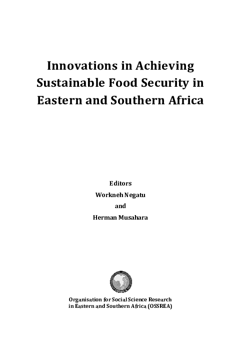(PDF) Innovations in Achieving Sustainable Food Security in Eastern and ...